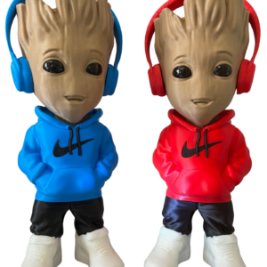 figurine 3D arbre style urban science fiction imprimée en 3D artisanale