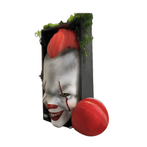 Figurine book nook clown imprimé en 3D et peinte à la main