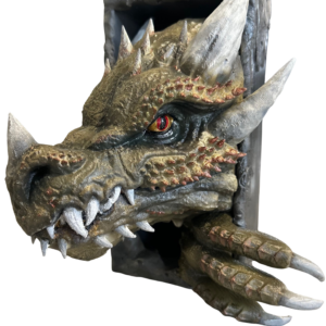 Figurine book nook dragon imprimé en 3D et peinte à la main