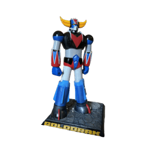 figurine héro robot anime imprimée en 3D résine et peinte à la main